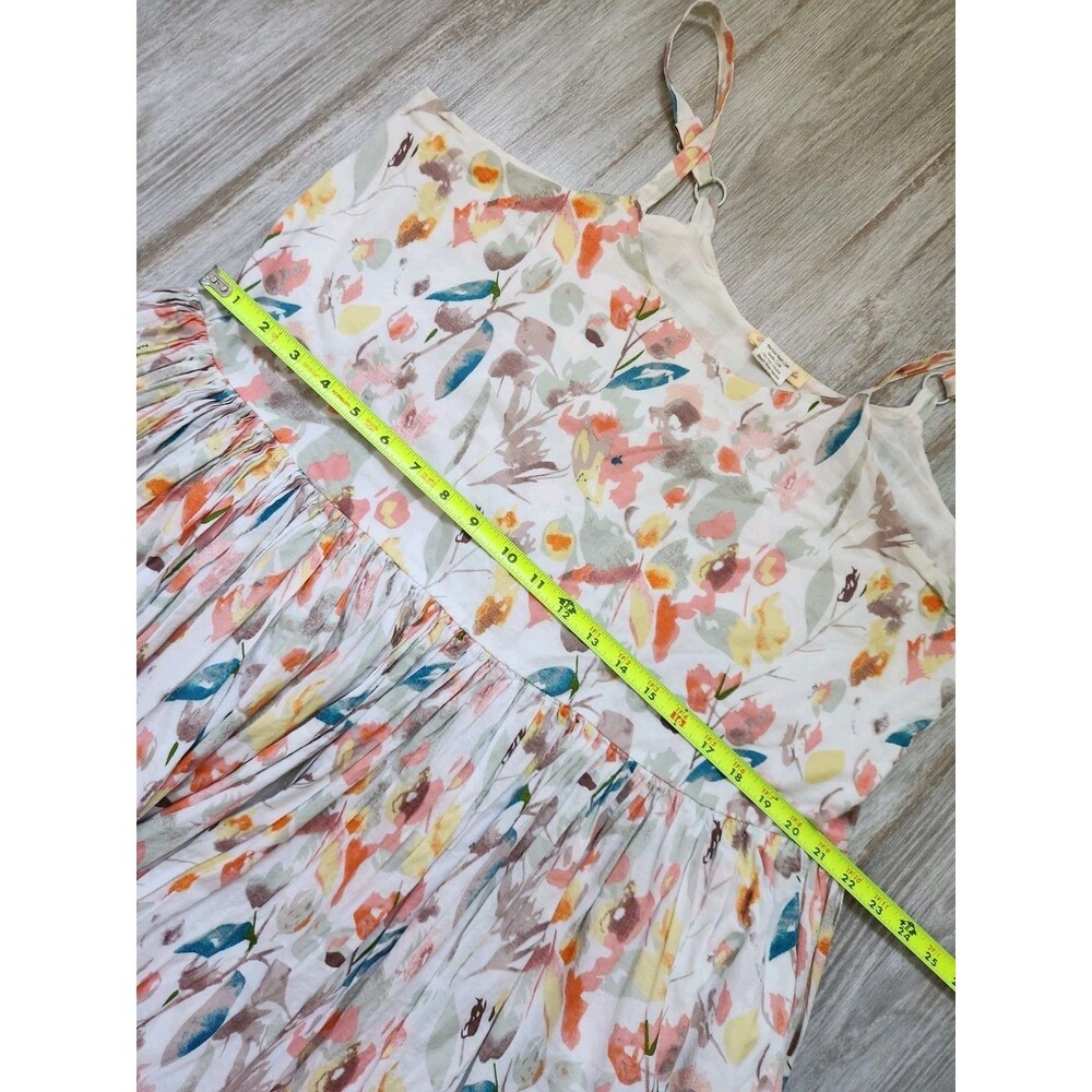 Sweet Magnolia Dress Womens XL Floral Cotton Sleeveless Strappy Fit & Flare EUC - Picture 7 of 10